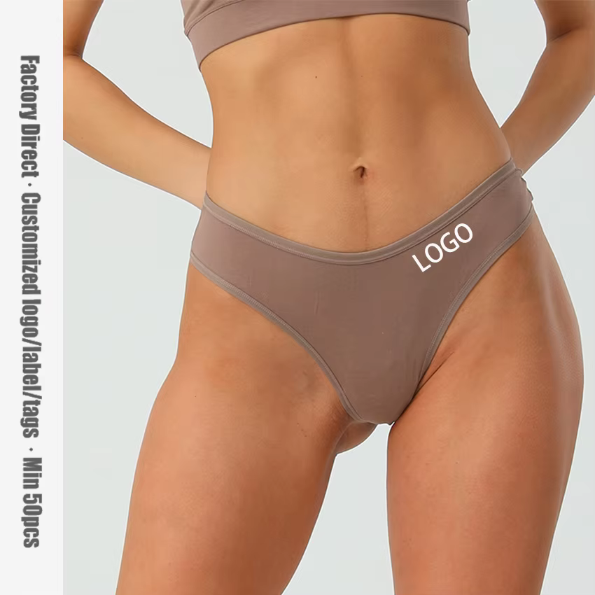 Women's Cotton Thong Underwear for Private Label Underwear Brands